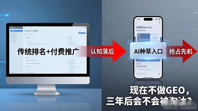 现在不做GEO推广，三年后会不会被淘汰？给出一个判断标准